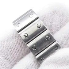 Cartier Santos Garbe SM H25mm W24mm Stainless Steel Silver Dial W20054D6 4