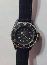 Tag Heuer — Pre Tag Heuer 980.028 1000 Series Professional Black Leather Gold — Watch — resale