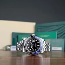 Rolex — 2021 Fully Linked Complete Set Batgirl Rolex GMT-Master II 126710BLNR — Watch — resale