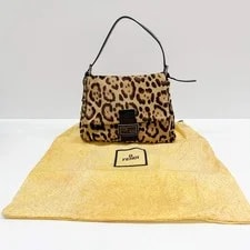 Fendi Mamma Baguette Leopard Print Pony Hair 4