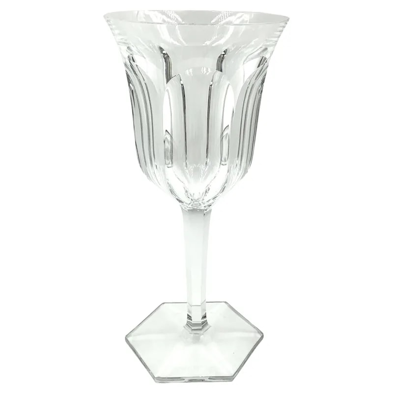 Baccarat Malmaison Set of 12 Hand-Crafted Crystal Wine Glasses — Furniture — resale