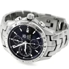 TAG Heuer Link Tachymeter Chronograph 200m Waterproof Black Dial 4