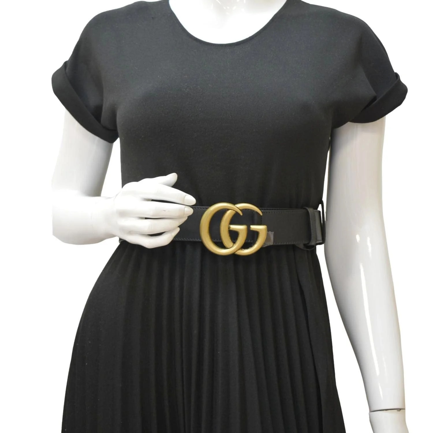 Gucci Double G Buckle Belt Size 95.38 601254 2