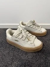 Puma X Fenty Creeper Phatty Warm White Gold Gum 396813-03 2