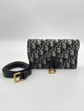 Dior Authentic Saddle Belt & Fanny Pack 17*10*3.5 2