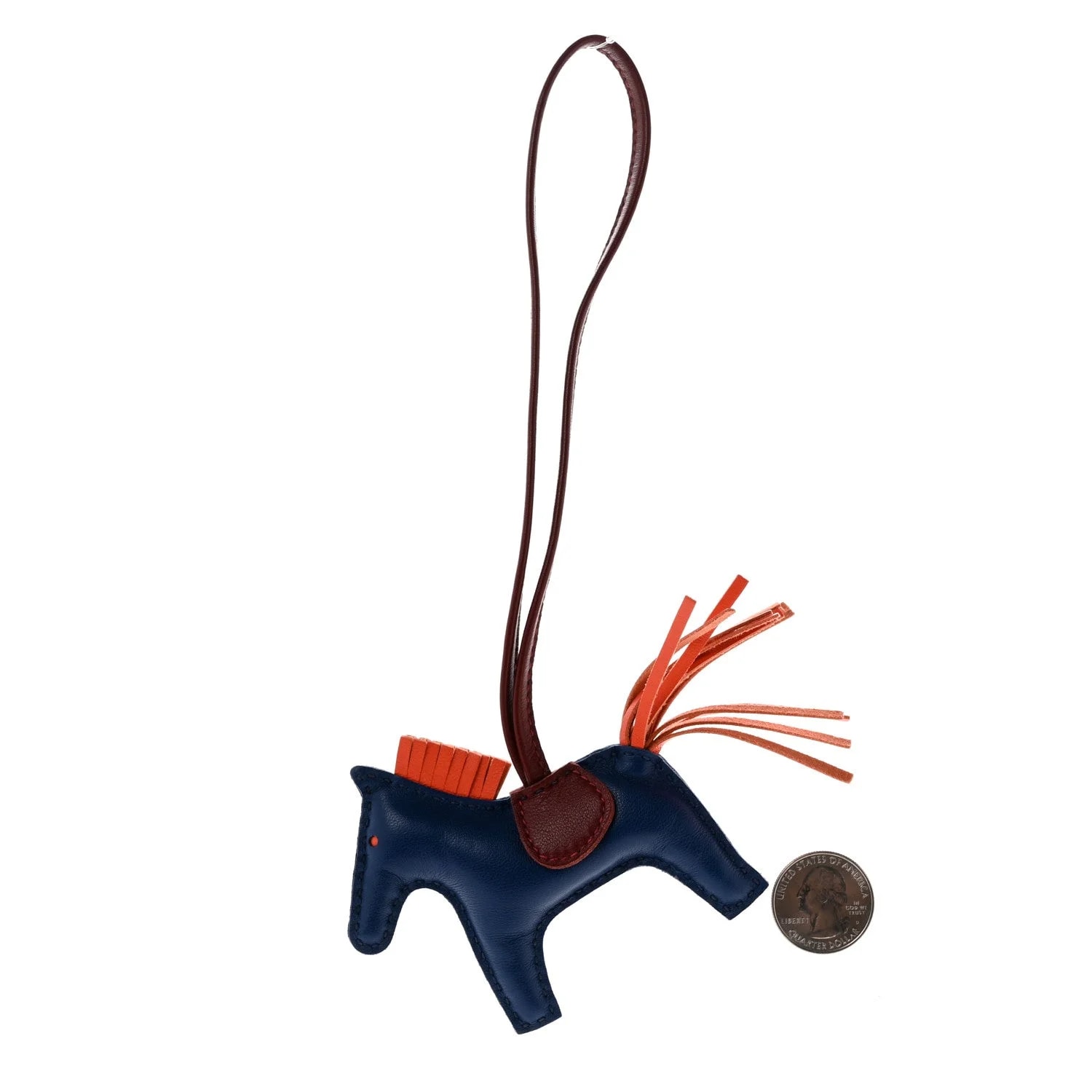 Hermès — Milo Grigri Rodeo Horse Bag Charm de Malte H Peony — Accessory — resale