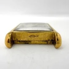 Cartier Must Tank Gold White Hand-wound Square Case Only Auth 4