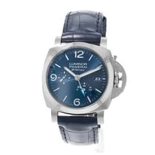 Panerai Luminor PAM 01361 44mm Blue Arabic Dial Steel Box Card 4