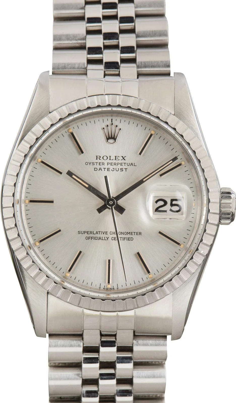 Silver Dial Rolex Datejust 36 Silver Dial Jubilee Bracelet Ref 16030 2