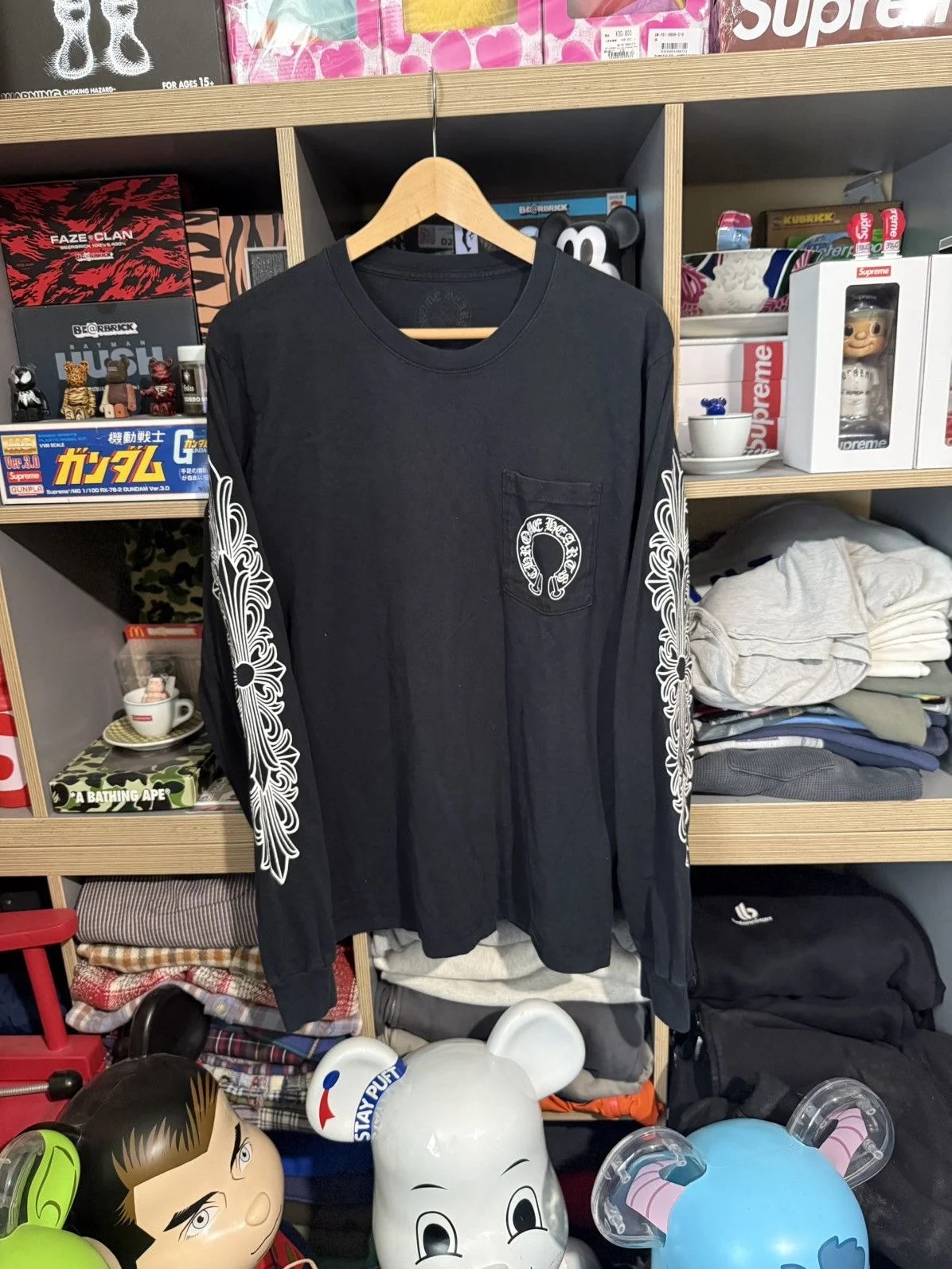 Chrome Hearts — Hearts Floral Long Sleeve Shirt — streetwear — resale