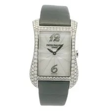 Patek Philippe — Patek Philippe 4973G Gondolo 18k White Gold Pave Diamond — Watch — resale
