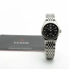 Tudor 1926 Waffle Black Diamond Dial 28mm Small Steel 150634836 3