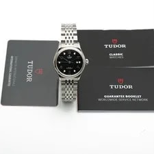 Tudor 1926 Waffle Black Diamond Dial 28mm Small Steel 150634836 4