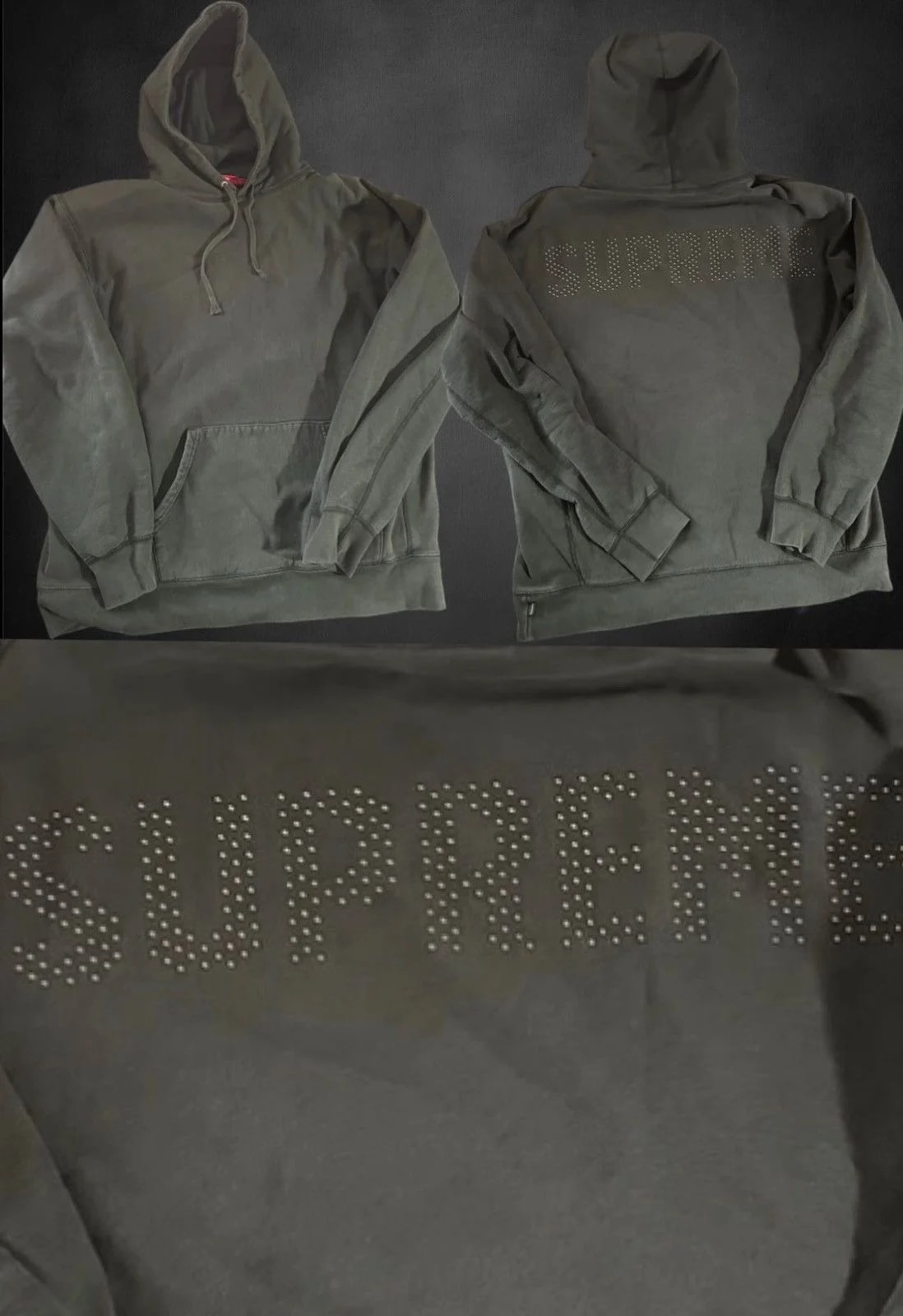 Supreme — Supreme Forrest Studded Hoodie — streetwear — resale