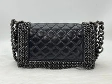 Chanel Boy Crinkled Chain Trim Flap 2