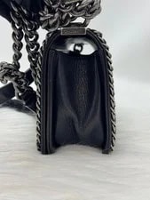 Chanel Boy Crinkled Chain Trim Flap 4