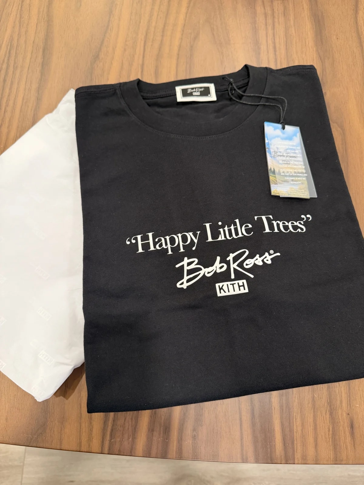 KITH — Kith for Bob Ross - Happy Little Trees Quote Tee — streetwear — resale