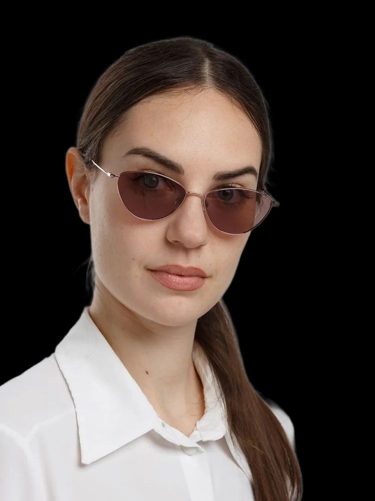 Ana Hickmann — Hickmann Hi3232 Metal Aviator Sunglasses — Rose Gold — Accessory — resale