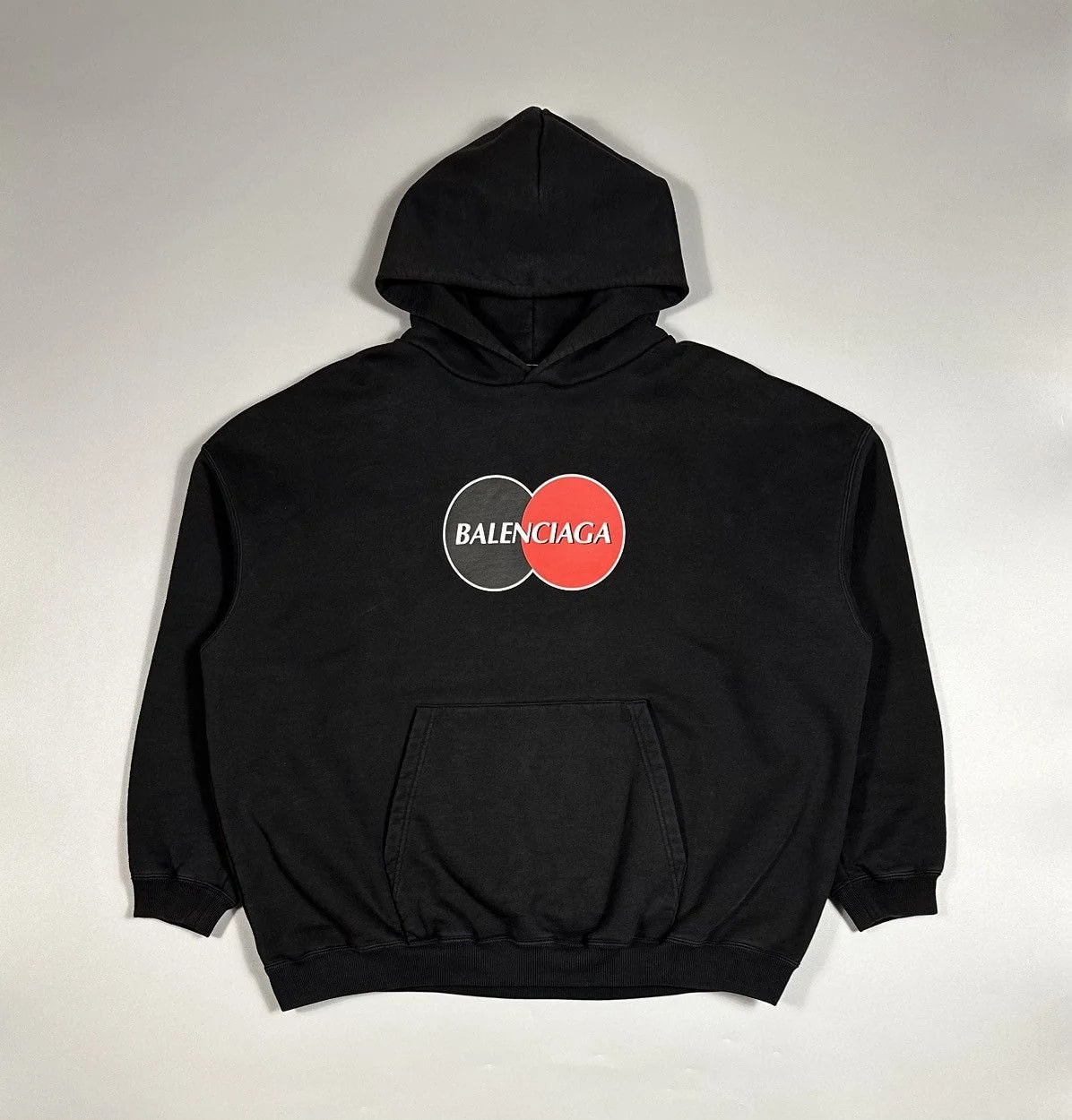 Balenciaga — Balenciaga Mastercard Logo Oversized Hoodie — streetwear — resale