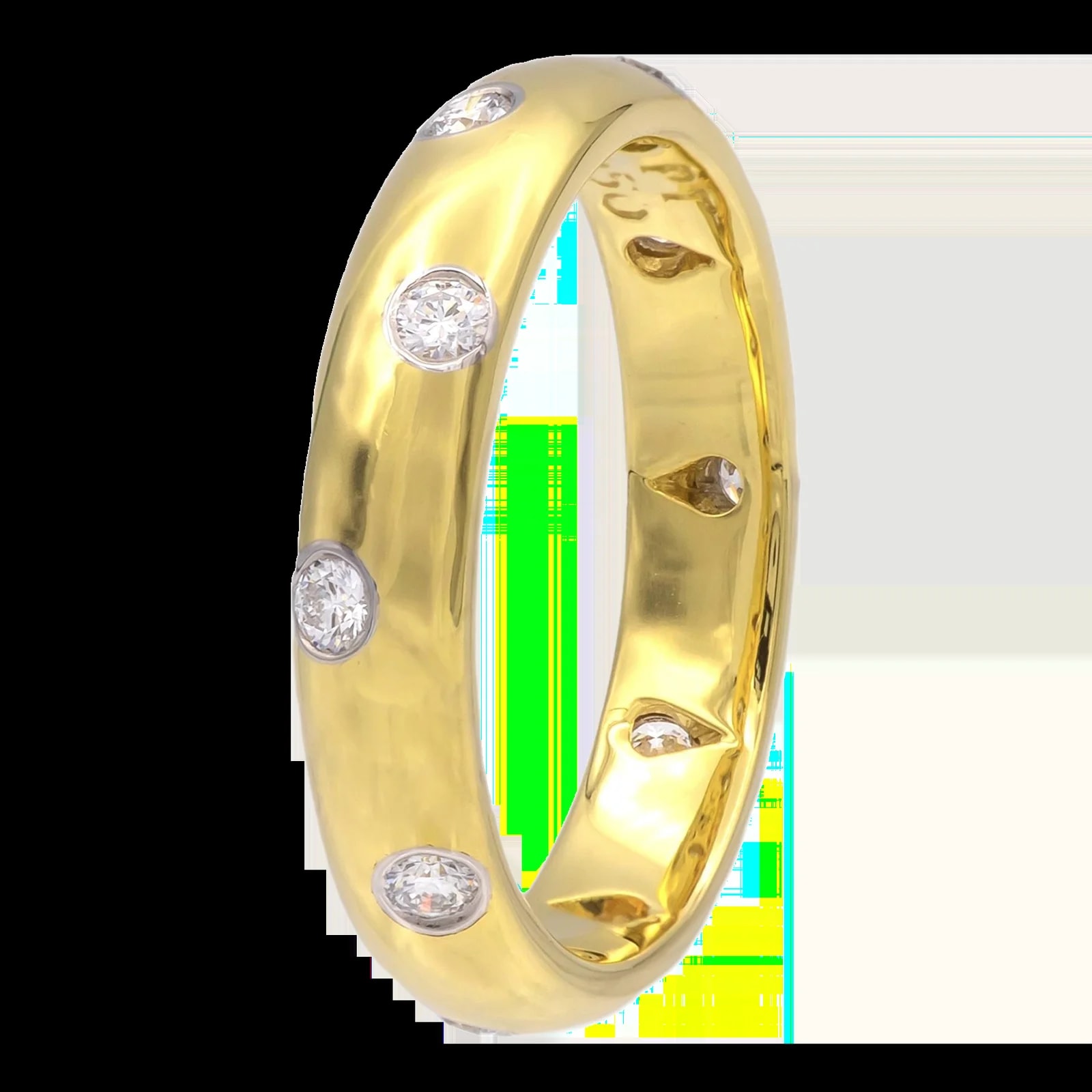 Tiffany and Co. — Tiffany & Co. 18k Yellow Gold + Etoile Band Size 5.5 — Jewelry — resale