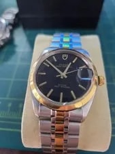 Tudor — Tudor Prince Oysterdate 34mm Black Repainted Dial OH & Polished — Watch — resale