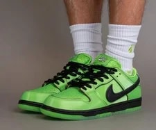 Nike SB Dunk Low Buttercup Shoes Mean 🍏 Powerpuff New Box 3