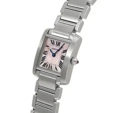 Cartier Tank W51028Q3 ( 2384) 25mm Stainless Steel Pink #WW2670 2