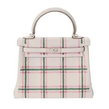 Hermès — Hermes Kelly 25 Retourne Tartan Light 693279 #WB037 — Handbag — resale