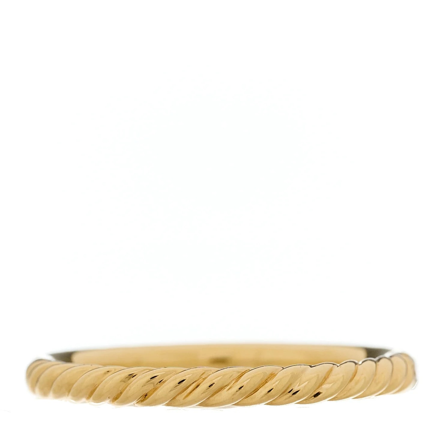 18K Yellow Gold 2mm Cable Collectibles Band 50 5.5 3