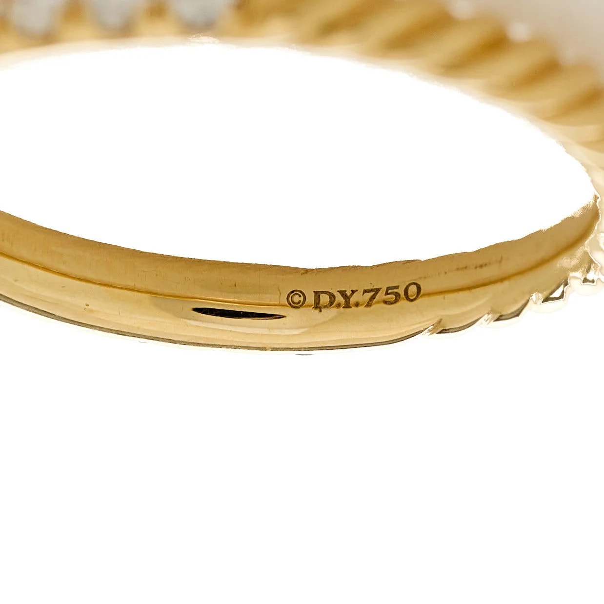 18K Yellow Gold 2mm Cable Collectibles Band 50 5.5 4