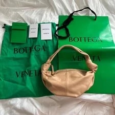 Bottega Veneta — Bottega Veneta Double Knot Mini Almond — Handbag — resale