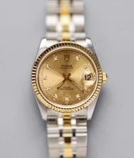 Tudor — Tudor Gilding Dial Prince Date 74033 'sWatch Automatic 34mm Champagne Pointer — Watch — resale