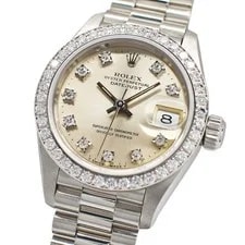 Rolex Datejust 69136G 26mm PT Silver #UW133 2
