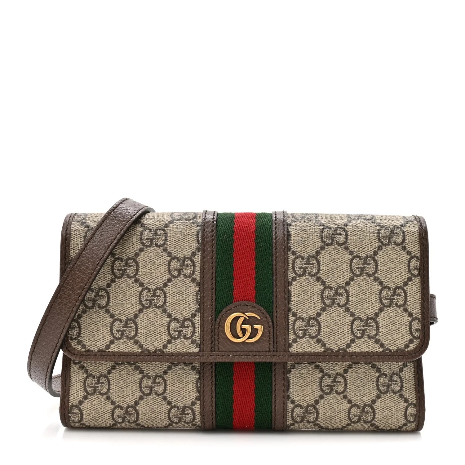 Gucci — Web Ophidia Crossbody Wallet New Acero — Handbag — resale