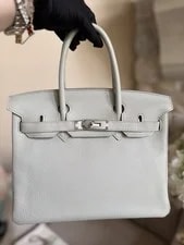 Hermès Birkin 30 Perle PHW Palladium Hardware Stamp O 3