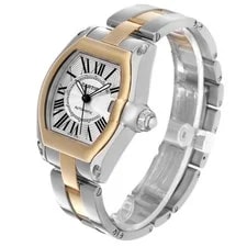 Cartier Roadster Steel Yellow Gold Silver Dial W62031Y4 4