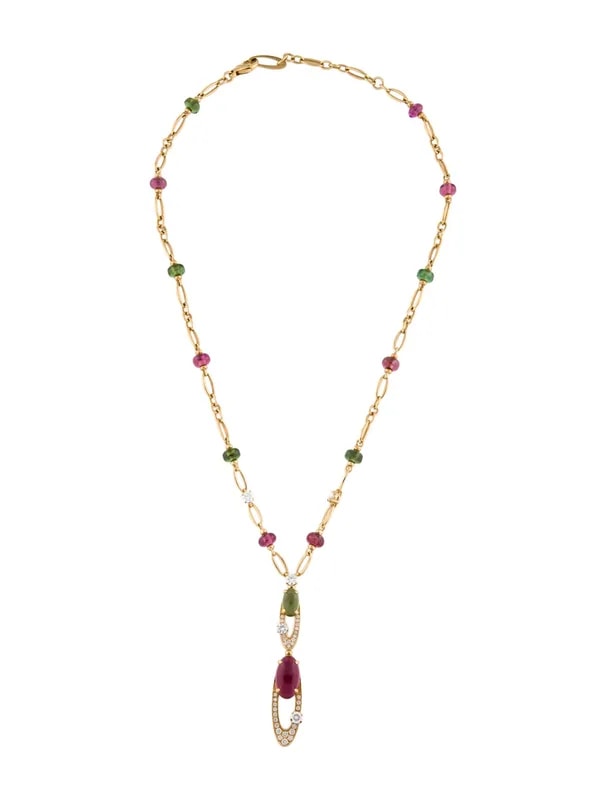 Bvlgari — 18K & Elisia Pendant Necklace — Jewelry — resale
