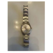 Rolex — Rolex Oyster Perpetual Chronometer Auto Silver Dial Fluted Gold Bezel SS 1970’s — Watch — resale