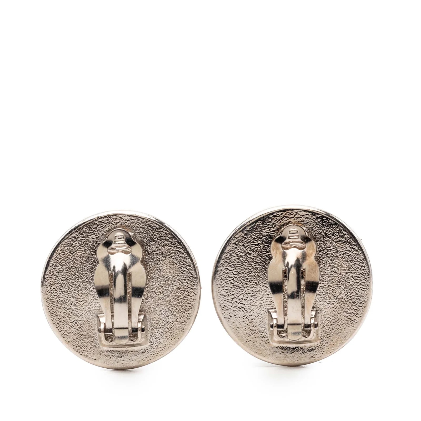Plated and Enamel CC Button Clip on 2