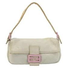Fendi Mamma Baguette Cotton Auth 178871 2
