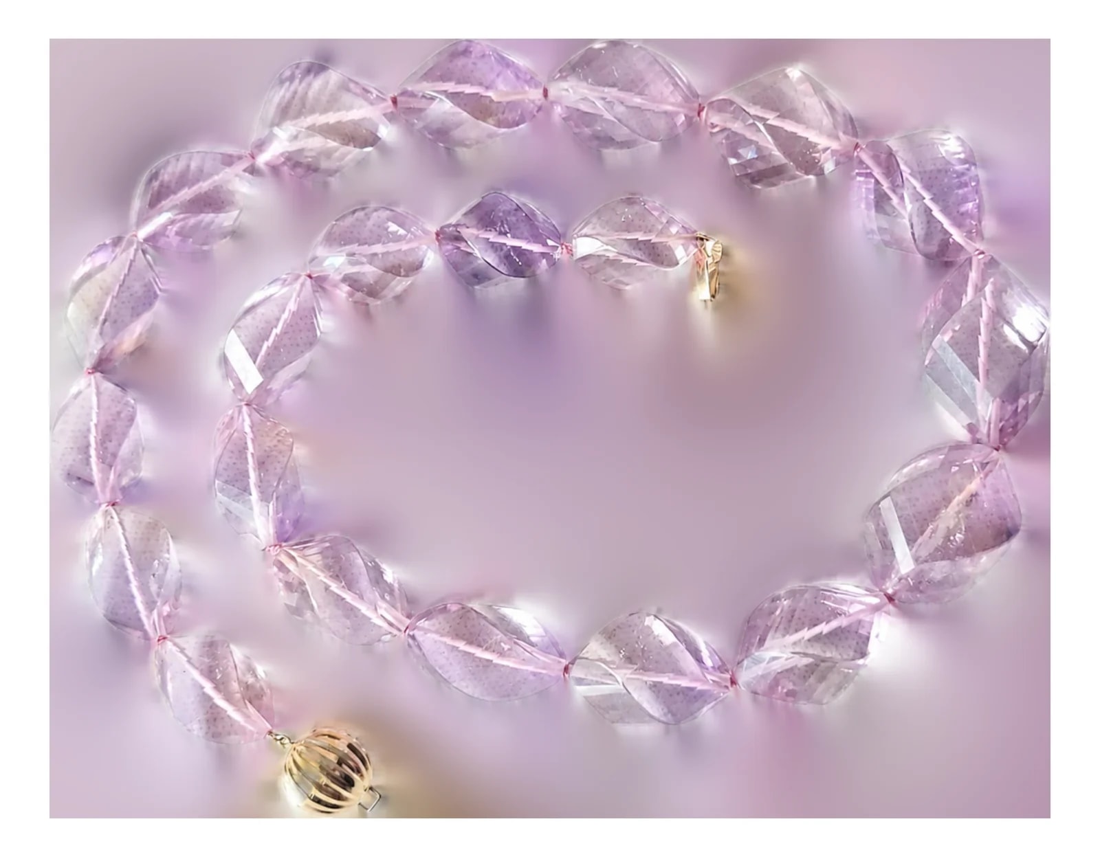 Bolivian Carved Ametrine Beaded With Clasp — Jewelry — resale