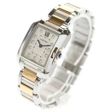 Cartier Tank Anglaise SM 11PD Diamond Ss×pg QZ Stainless × Pink Gold Quartz 4