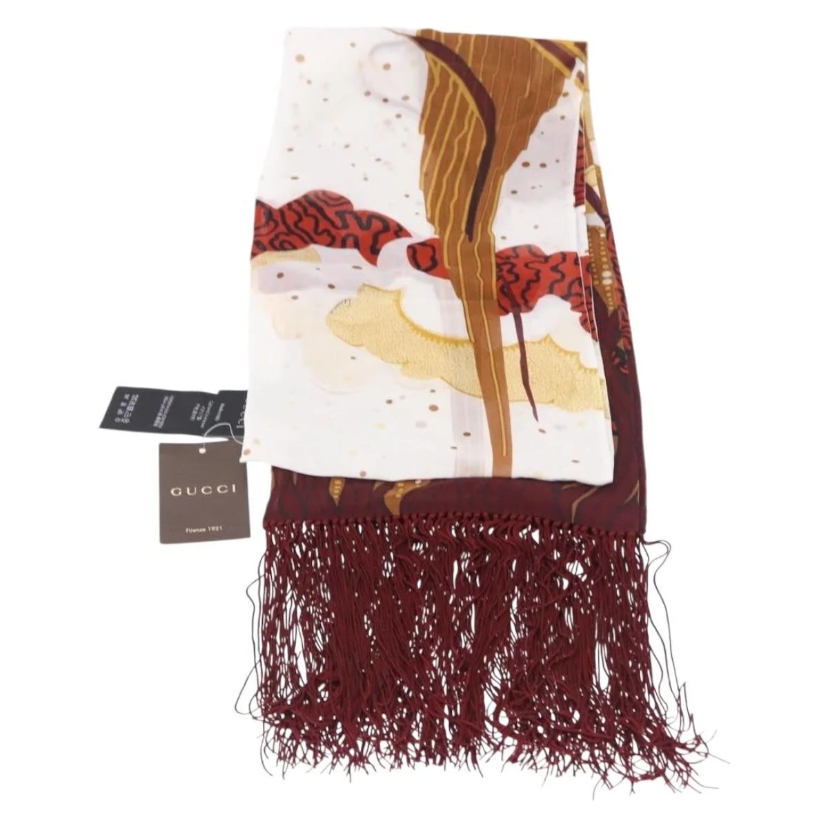 Gucci Printed Fringed Scarf Scarve & Shawl Accessory 3
