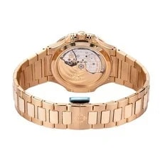Patek Philippe Nautilus 35MM Gold Diamond Baguette Index Markers Dial R... 4