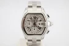 Cartier Roadster Chronograph Steel Silver Dial Automatic W62006X6 3