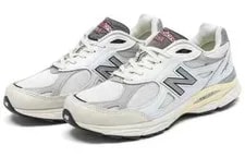 New Balance 990V3 Sea Salt Rain Cloud M990AL3 Size 3