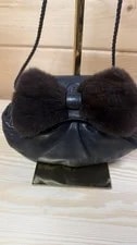 Fendi Logo Bow Fur and 3
