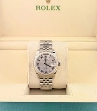 2017 Rolex Datejust Midsize 178274 Silver Roman Dial SS Jubilee No Papers 31mm 2
