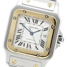 Cartier — Cartier Santos GalbeeLM W20055D6 Date Silver Dial Automatic Watch_958396 — Watch — resale