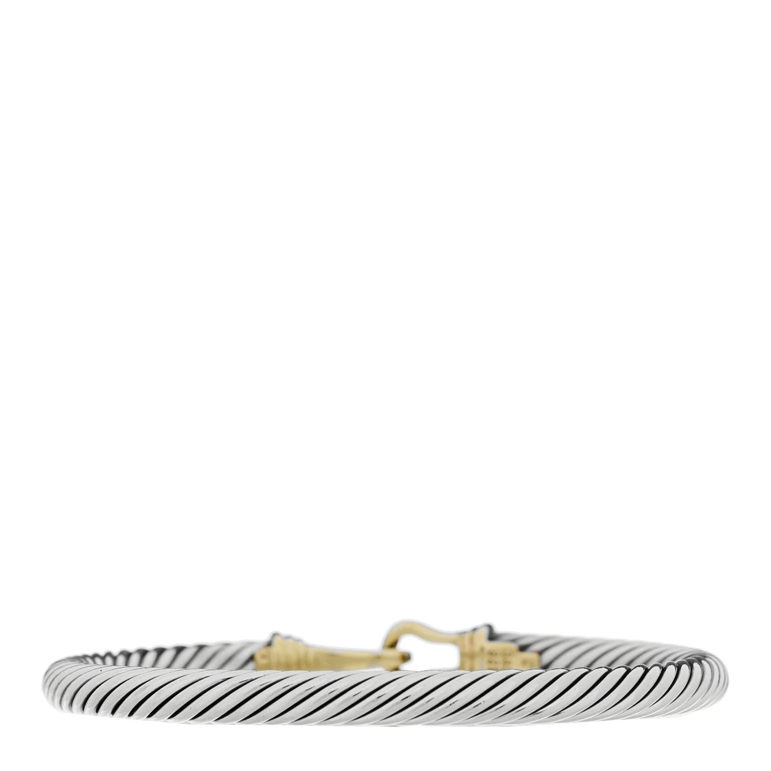 14K Yellow Gold 5mm Cable Classic Buckle 2